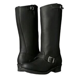 Frye Tall Engineer Boots 15R Black Leather Women’s Size 5 1/2 New With Tags